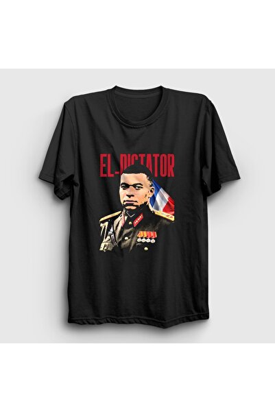 Presmono Unisex Black El Dictator Kylian Mbappe Football T-Shirt 615153Tt