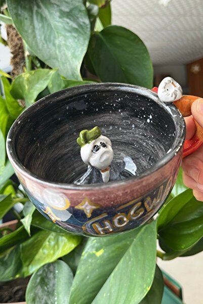 visera Handmade Ceramic Mug with Albus Dumbledore Figure-Hogwarts Series+ Bro...