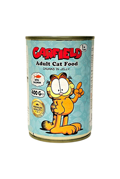 GARFIELD جارفيلد | طعام رطب للقطط البالغة بنكهة السلمون 400 جرام ×12 عبوة | ت...