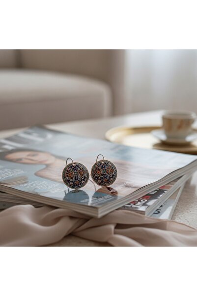 Erol Bakır New Series 493 Bijouterie Earrings 100% Handmade Copper