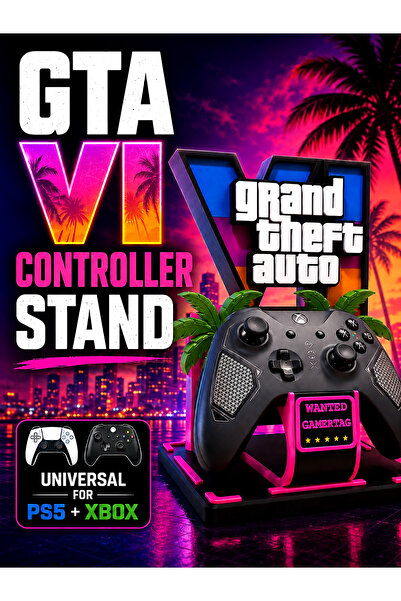 SEKO COMPANY GTA 6 PS5 & Xbox & Gamepad Kol Tutucu Standı – PlayStation 5 Dua...