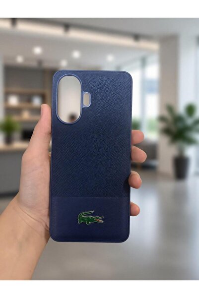TECNOTREND Redmi A7 Pro 5G Uyumlu L-acoste Deri Silikon Telefon Kılıfıdır