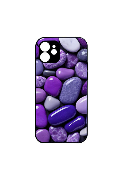 4TECH Θήκη Κινητού iPhone 15 Plus  "Μωβ Βότσαλα "