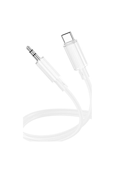 Borofone BL21 Καλώδιο Lemon Audio Jack 3.5mm σε Type C 1μ - Λευκό