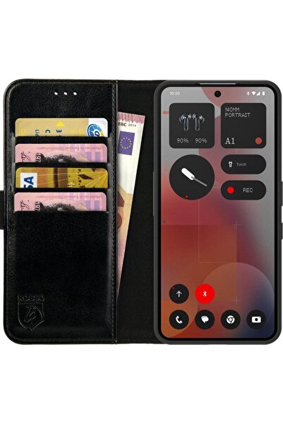 ROSSO Θήκη Nothing Phone 3a Pro Element PU Πορτοφόλι - Black