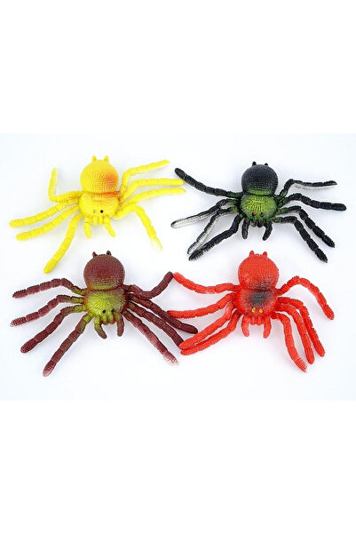 adar Figurina Paianjen gelatinos 16 cm, jucarie interactiva, elastica, multic...