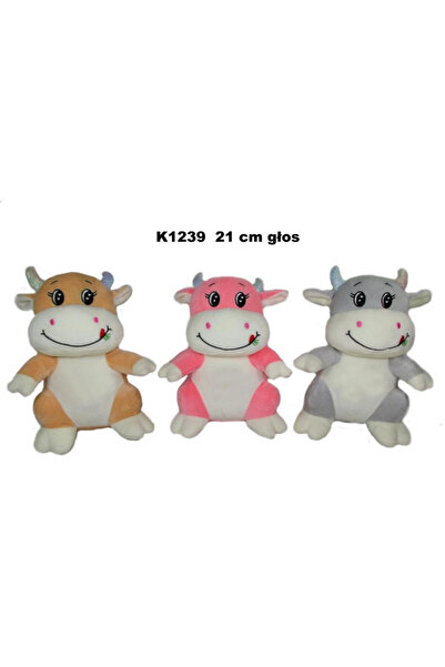 OEM Jucarie de plus Sun-Day Krowa, vorbitoare, 20 cm, Multicolor, pentru copi...