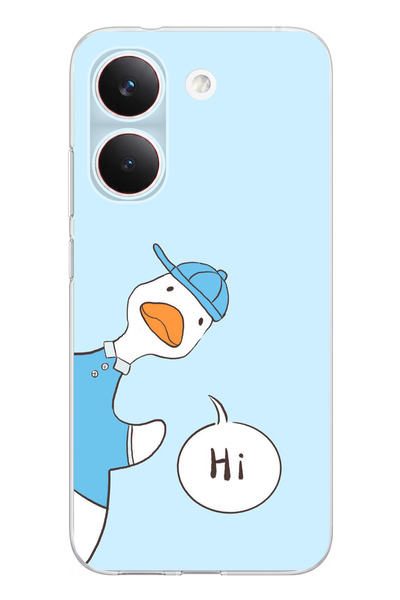 TechTree POCO X8 PRO Uyumlu Merhaba Ördek Baskılı Silikon Kılıf