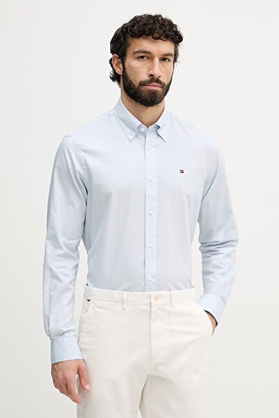 Tommy Hilfiger Erkek Regular Fit İkonik Logo Bayrak Logolu Pamuklu Uzun Kollu...