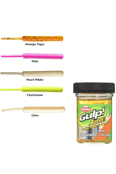 BERKLEY Gulp Alive Baby Sardine 4cm Kokulu LRF Silikon Yem