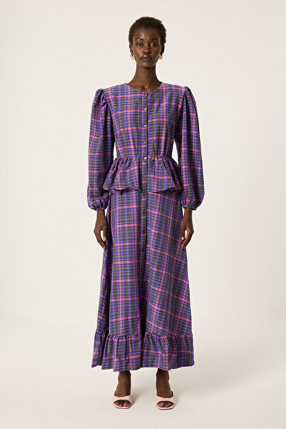 Touché Privé Plaid Ruffle Dress