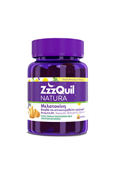 Zzzquil Natura με Μελατονίνη Γεύση Μάνγκο-Μπανάνα 30 Ζελεδάκια
