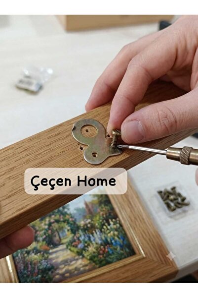 ÇEÇEN HOME Μεταλλικός Συνδετήρας Ανάρτησης Πίνακα, Συνδετήρας Ανάρτησης Τοίχο...