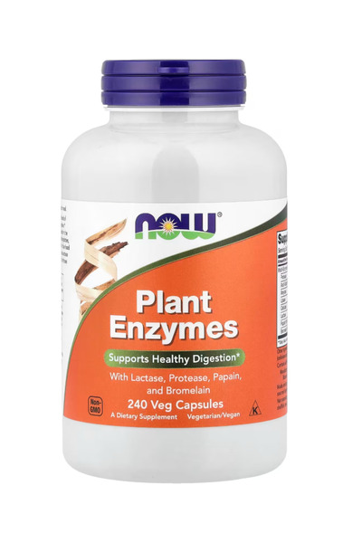 Now Foods Plant Enzymes with Lactase, Protease, Papain, 240 Veg Capsules