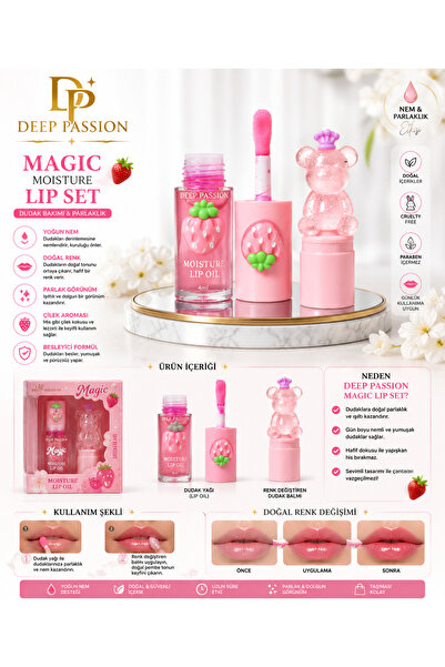 Deep Passion Dudak Bakım,Parlatıcı,Nemlendirici Ve Lip Balmı