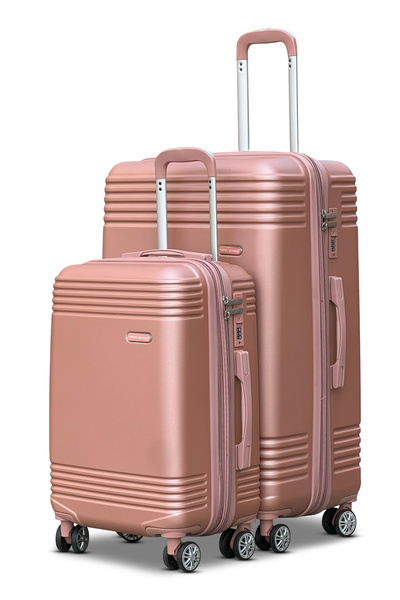 ZAAPPY Extra Capacity ABS 2PCS SET (20/28 Inch) Luggage, Lightweight, Expanda...