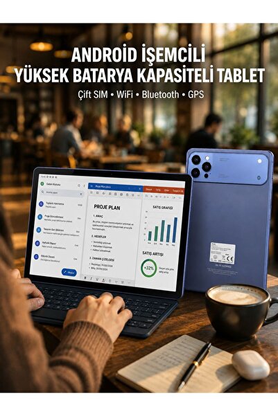 Lisinya 10.1 İnç Geniş Ekran Android Tablet 4G LTE Çift SIM Yeni Nesil - LSNT...