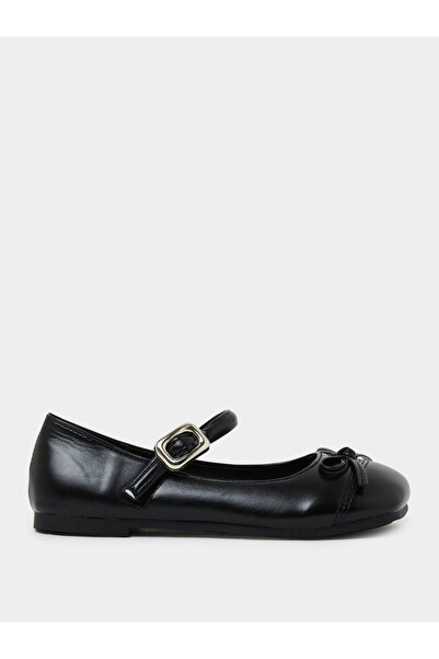 Styli Teen Girls Bow Detail School Shoes