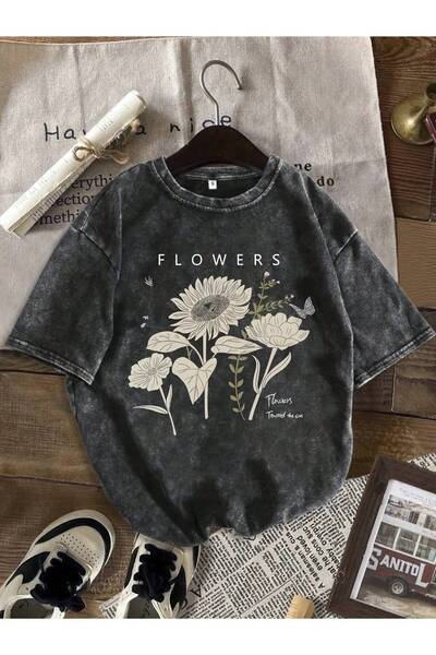 JANTIL MODA Vintage Washed Unisex Oversize T-Shirt – Street Fashion ⚡