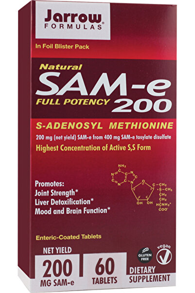 Jarrow Formulas SAM-E 200mg 60cpr Secom,