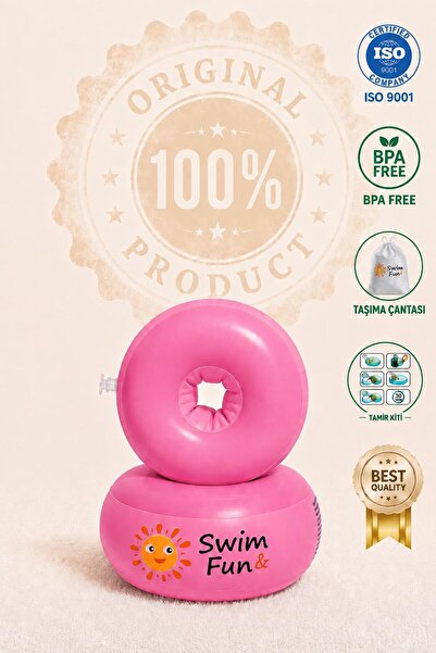 swim & fun Çocuk Yüzme Kolluğu Extra Güvenlikli / Bebek Yüzme Kolluk / Tamir ...
