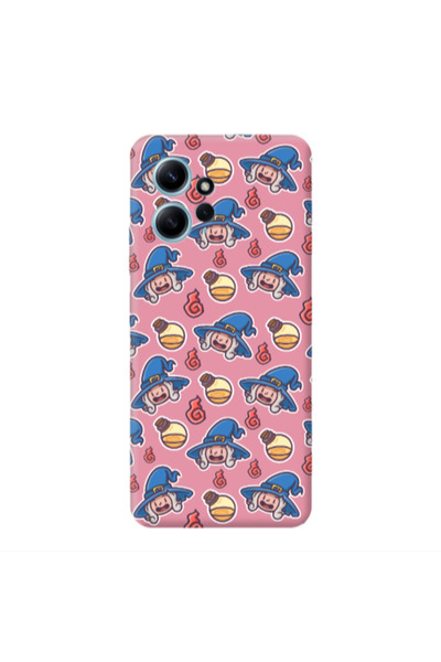 Other Xiaomi Redmi Note 12 4G Sweet Witch Pink Colored Silicone TPU Θήκη