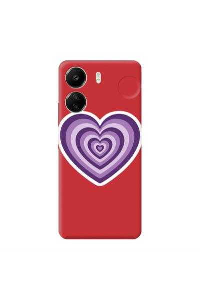 Other Xiaomi Redmi 13C My Heart Is Yours 2 Red Colored Silicone TPU Θήκη
