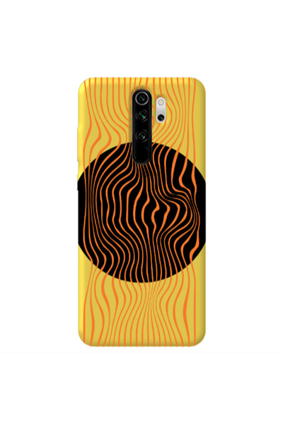 Other Xiaomi Redmi Note 8 Pro Trapezoidal lines Yellow Colored Silicone TPU Θήκη