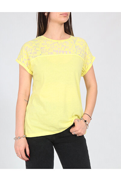 Evendi T-Shirt - Κίτρινο - Κανονική εφαρμογή