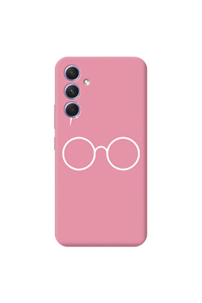 Other Samsung A56 glasses Pink Colored Silicone TPU Θήκη