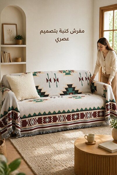 Generic 1 Piece Cotton Non Slip Sofa Cover Throw Blanket Large Size 180 230 T...