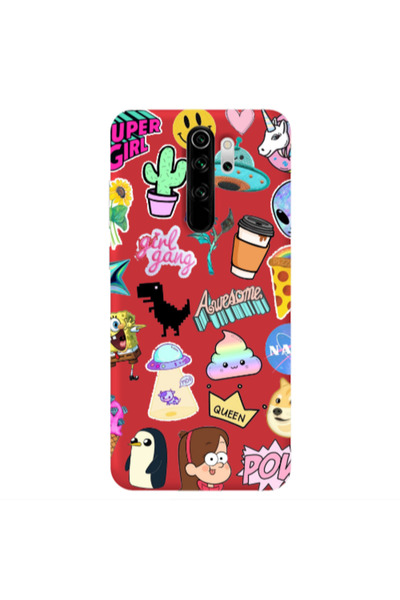 Other Xiaomi Redmi Note 8 Pro Cartoon queen Red Colored Silicone TPU Θήκη
