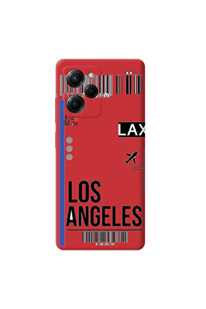 Other Xiaomi Poco X5 Pro Los angeles Red Colored Silicone TPU Θήκη
