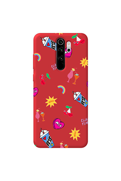 Other Xiaomi Redmi Note 8 Pro glam time Red Colored Silicone TPU Θήκη