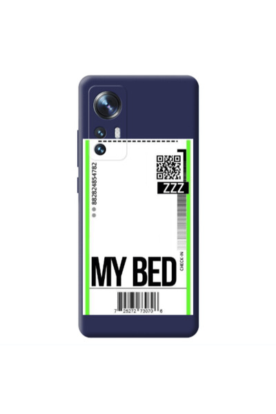 Other Xiaomi Mi 12 My Bed ZZZ Dark blue Colored Silicone TPU Θήκη