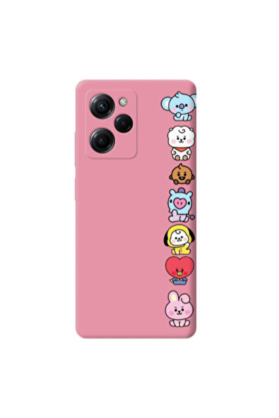 Other Xiaomi Poco X5 Pro Lovely animals Pink Colored Silicone TPU Θήκη