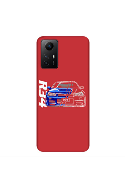 Other Xiaomi Redmi Note 12s Blue R34 Red Colored Silicone TPU Θήκη
