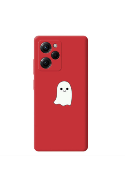 Other Xiaomi Poco X5 Pro Ghost Red Colored Silicone TPU Θήκη