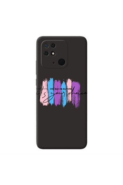 Other Xiaomi Redmi 10C One Day Or Day One Black Colored Silicone TPU Θήκη