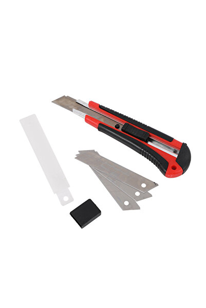 Lawazim 2-Piece Cutter Knife Set with Non-Slip Handle and Extra Blades in Sto...