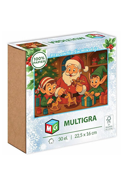 Multigra Puzzle Magia Craciunului - Atelierul lui Mos Craciun 30 Elemente