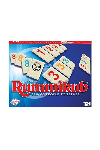 TM TOYS Joc de societate Rummikub, TM Toys, 106 piese, 4 culori, 7+ ani