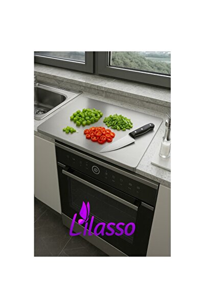 Empressco Stainless Steel Single-Twist Metal Countertop Protective Cutting Bo...