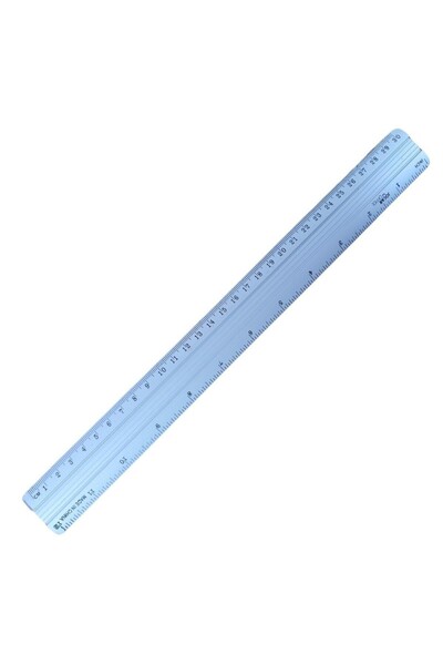 MC Micostore Rigla Office Cover, 30cm, aluminiu