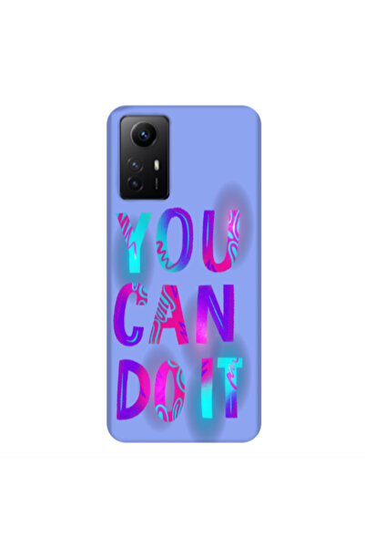 Other Xiaomi Redmi Note 12s You Can Doit Light Purple Colored Silicone TPU Θήκη