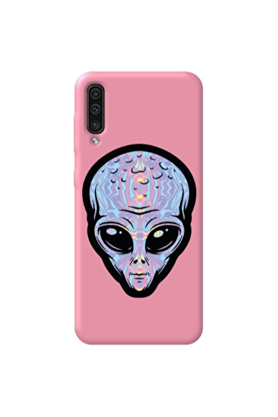 Other Samsung A70 Alien Pink Colored Silicone TPU Θήκη