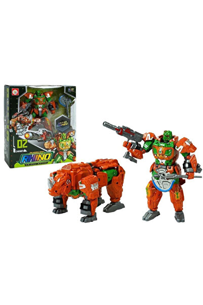 OEM Pro Kids Robot World Animal Mecha RHINO figurină robot transformabil rinocer