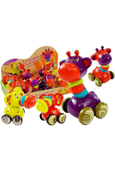 OEM Leantoys Animal pe roți, model girafă sau elefant, jucărie 3+