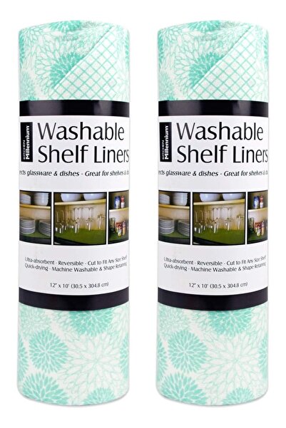 The Bros Fridge & Shelf Liner Collection Non-Adhesive, Cut To Fit, Machine Wa...