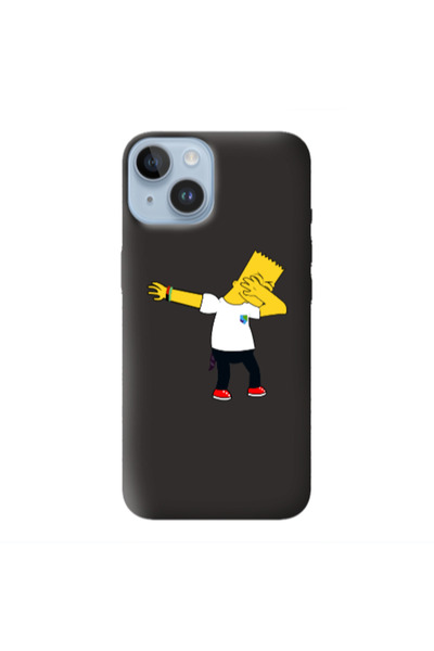 Other Apple iPhone 14 Plus Simpsons2 Black Colored Silicone TPU Θήκη